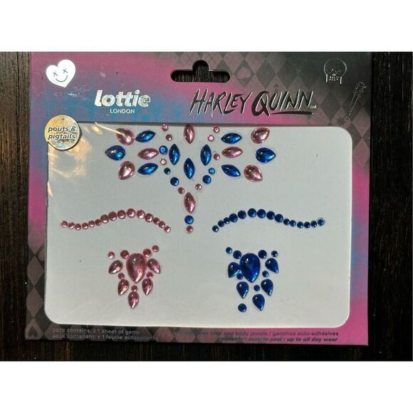 Lot of TWO (2) Lottie London NEW face gems kits - pink and blue - Picture 5 of 8